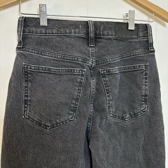 Madewell Perfect Vintage Jeans Black Denim Dark Wash Womens Size 24 High Rise - Picture 4 of 14